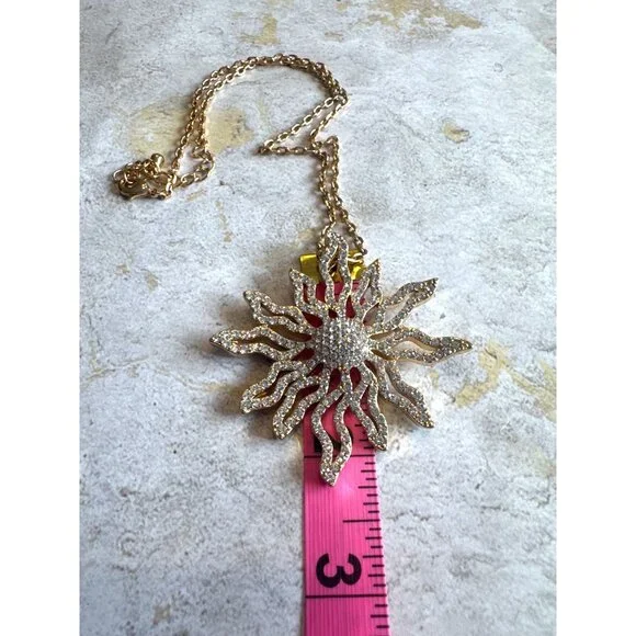 Park Lane Solara Necklace Gold Tone Sunburst Necklace - Picture 5 of 6